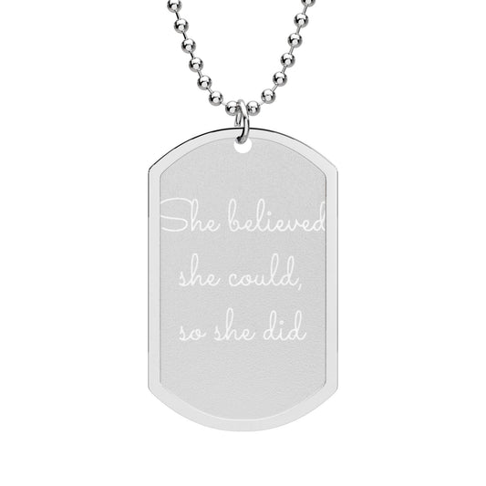 She Believed She Could Necklace