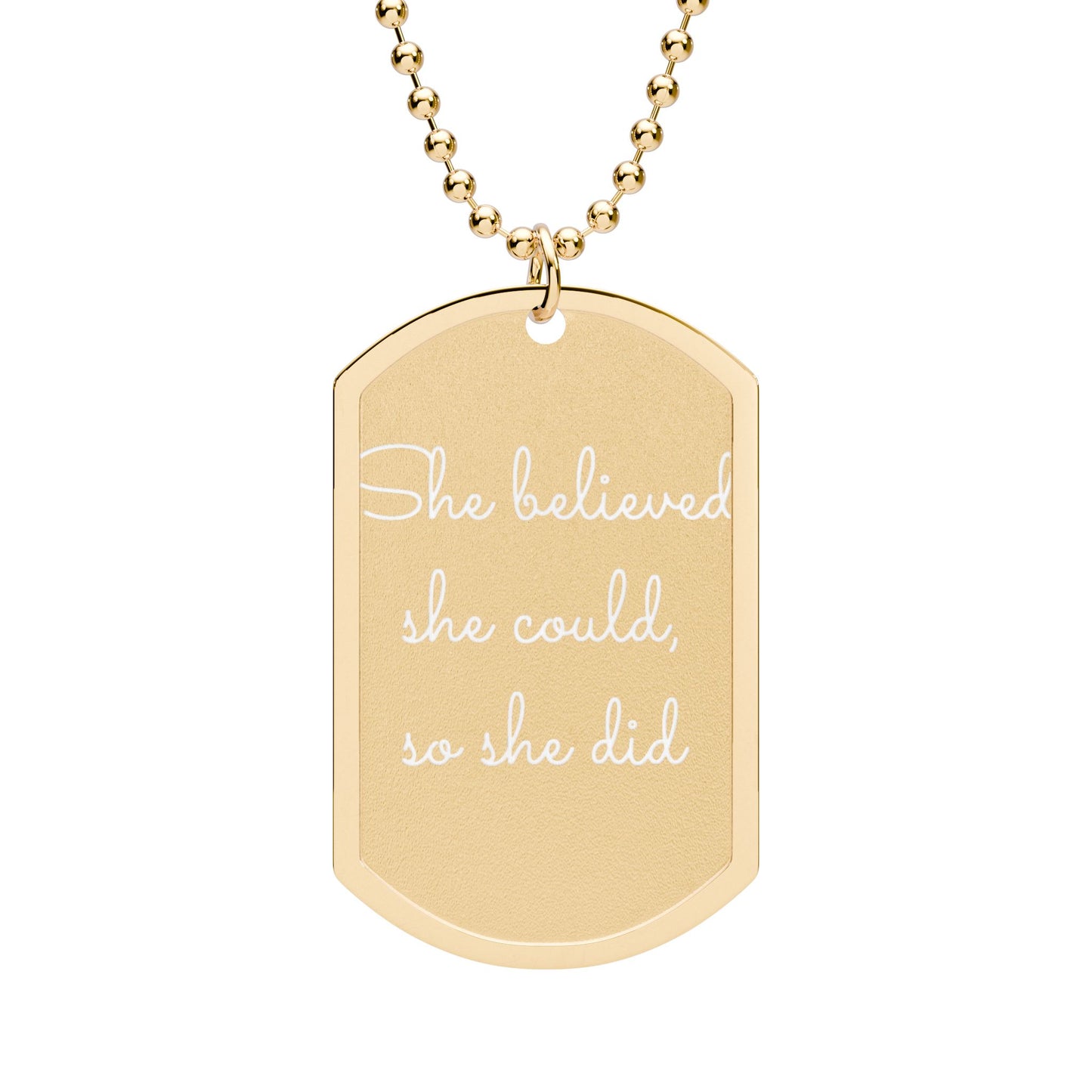 She Believed She Could Necklace