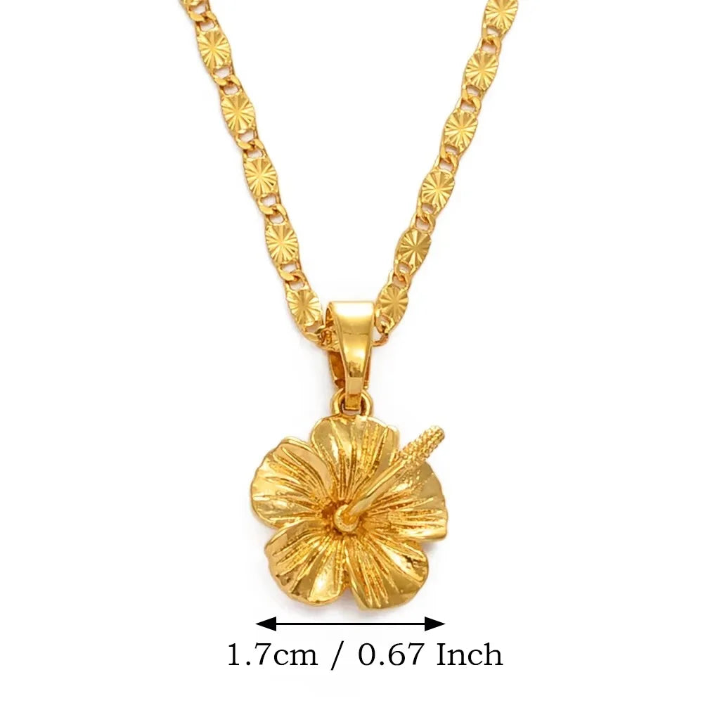 Hawaiian Hibiscus Flower Pendant Necklace – a Symbol of Love, Culture, and Beauty