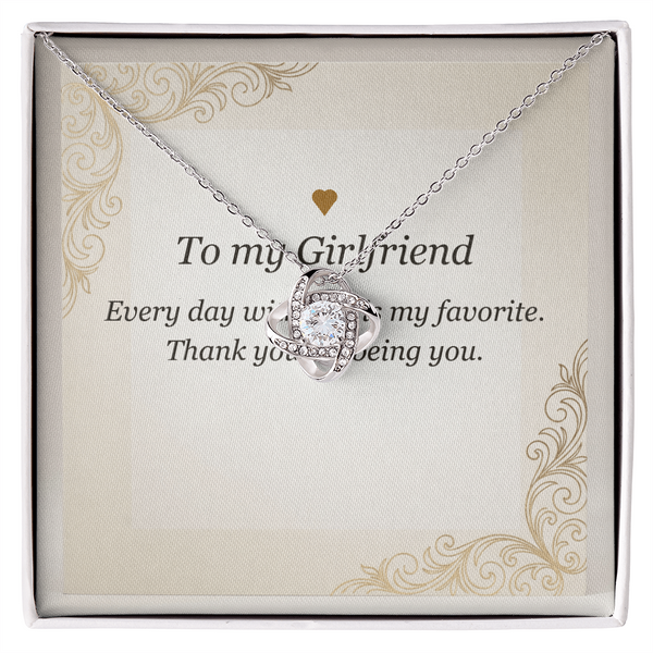 Love Knot Necklace - Gift for Girlfriend