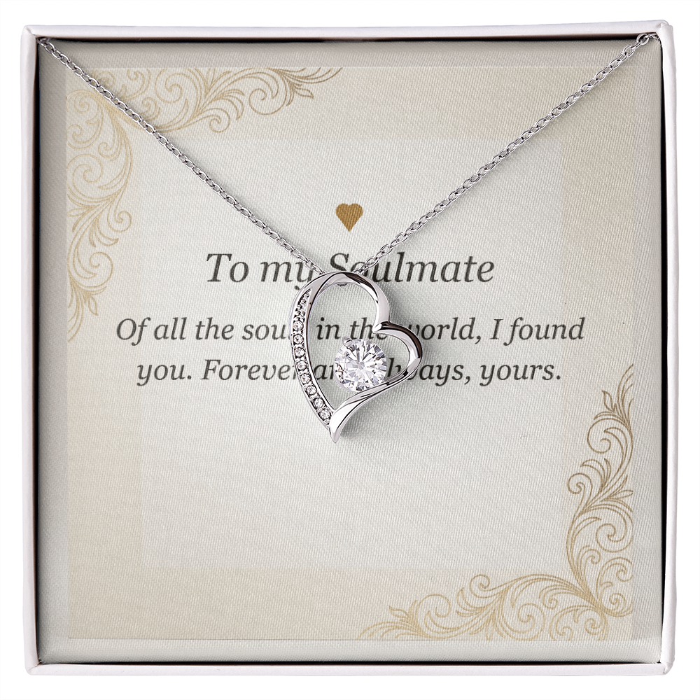 Personalized anniversary jewelry gift, Forever Love Necklace in 18k gold finish by HussainTraders