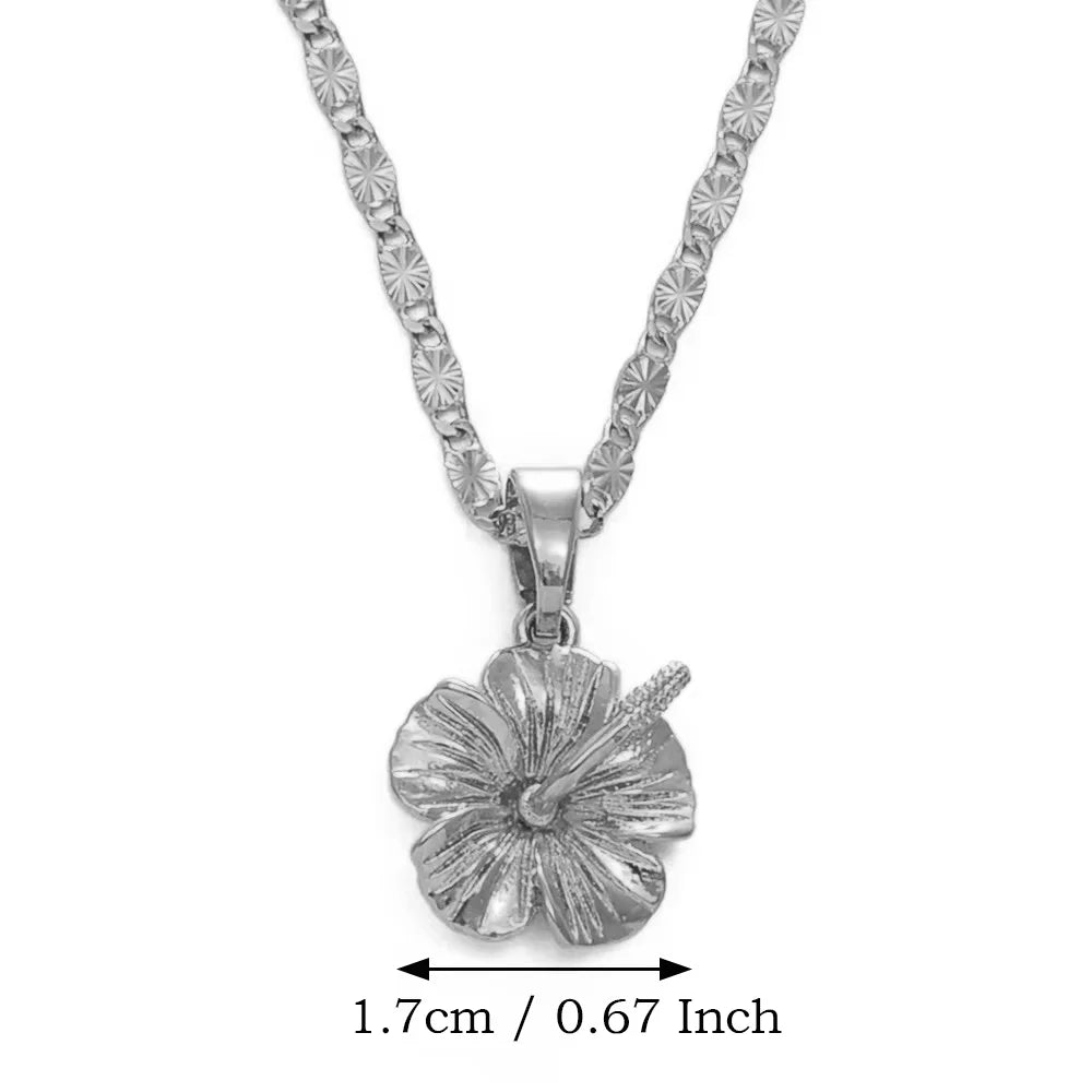 Hawaiian Hibiscus Flower Pendant Necklace – a Symbol of Love, Culture, and Beauty
