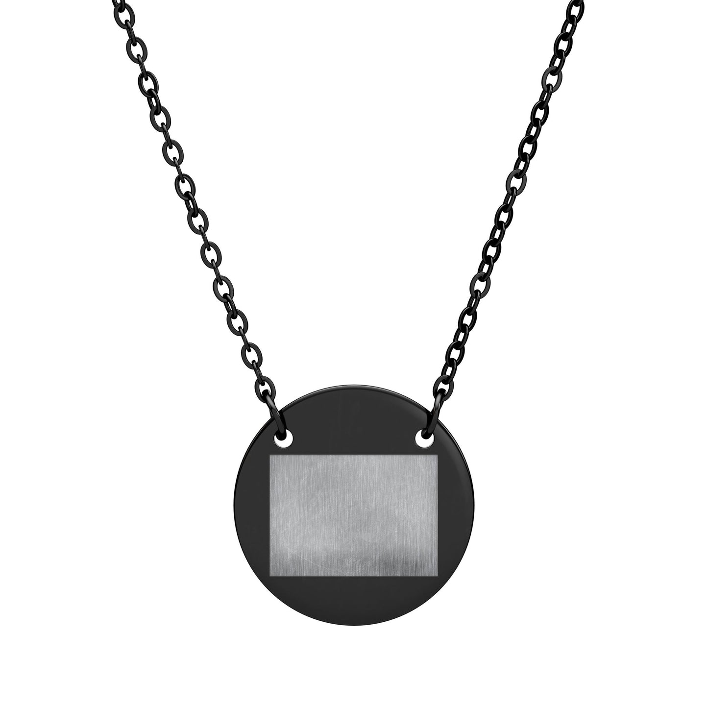 Engraved Circle Necklace