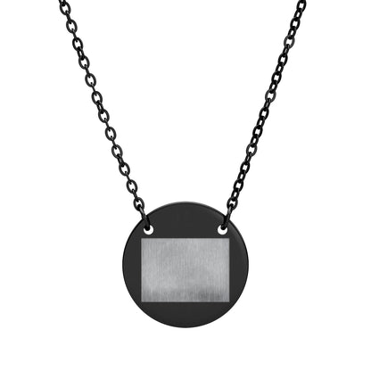 Engraved Circle Necklace