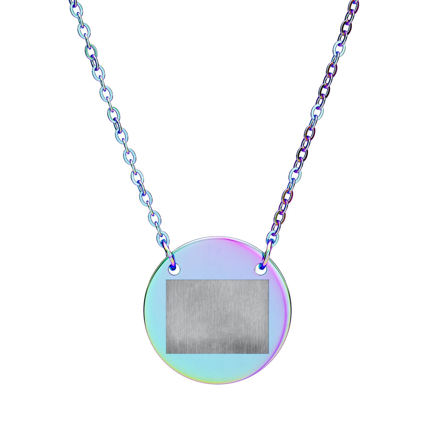 Engraved Circle Necklace