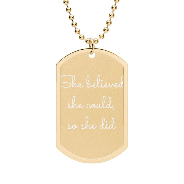 She Believed She Could Necklace