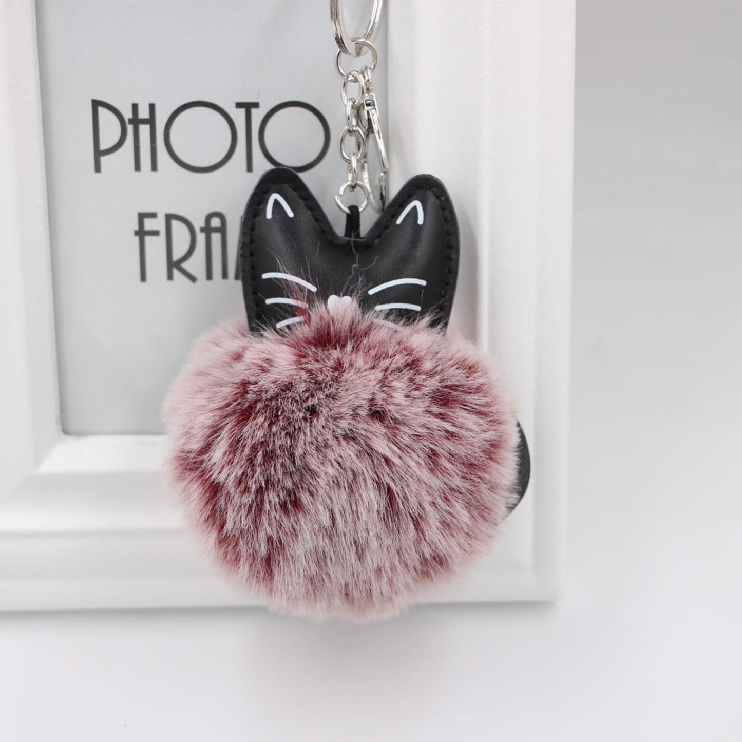 Cat bag charm on bag
