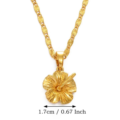 Hawaiian Hibiscus Flower Pendant Necklace – a Symbol of Love, Culture, and Beauty