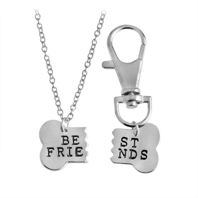 Charm necklace worn