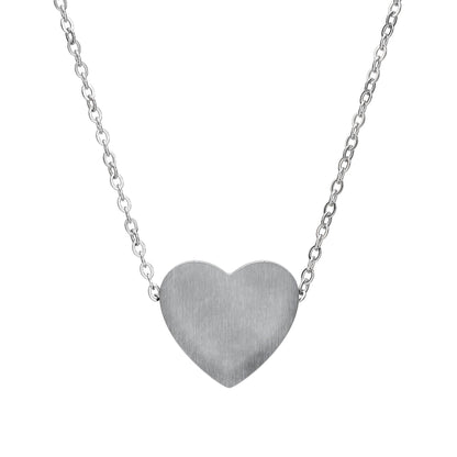 Engraved Heart Necklace