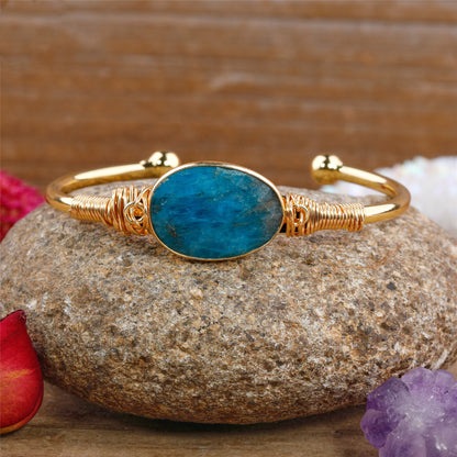 Gemstone cuff stone options