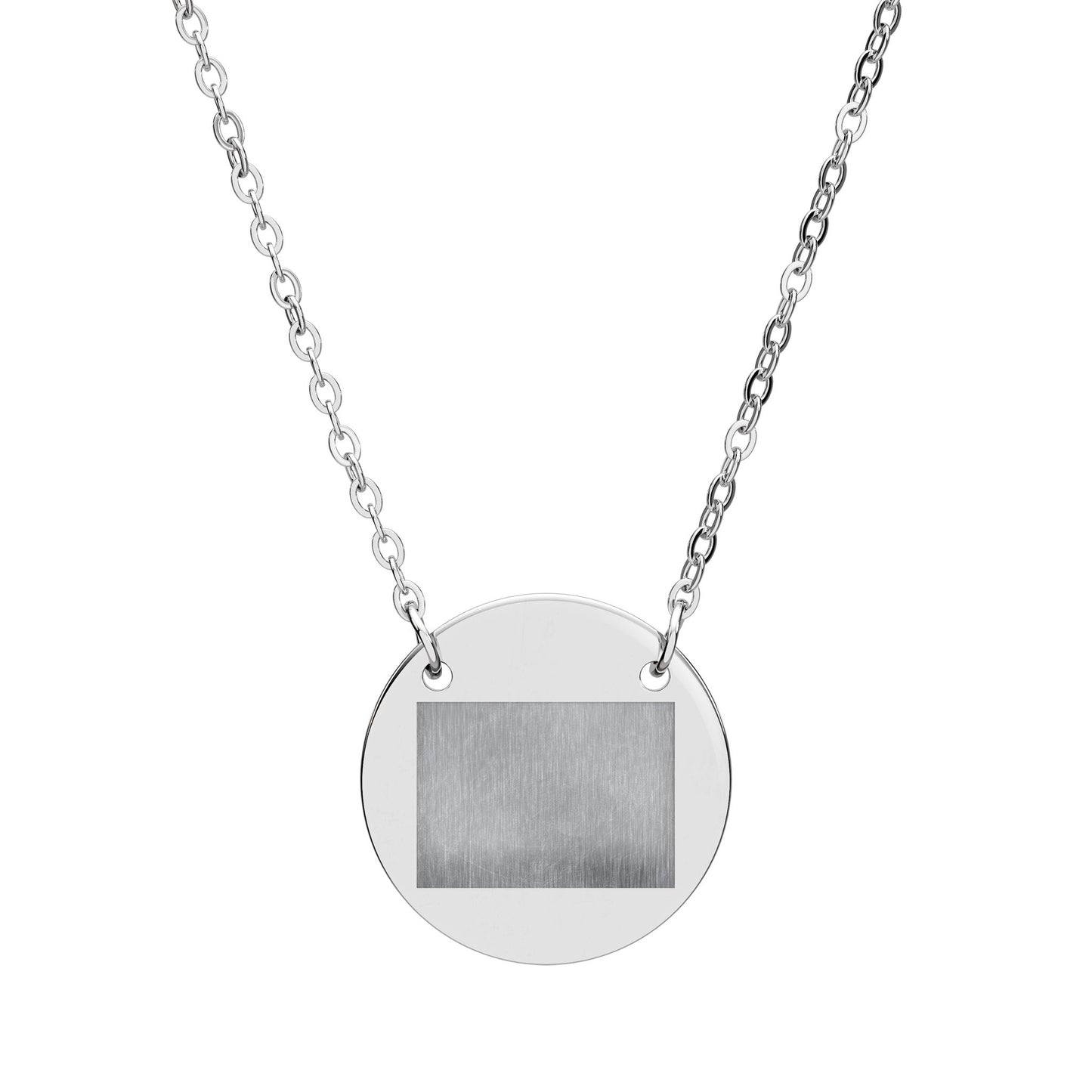 Engraved Circle Necklace