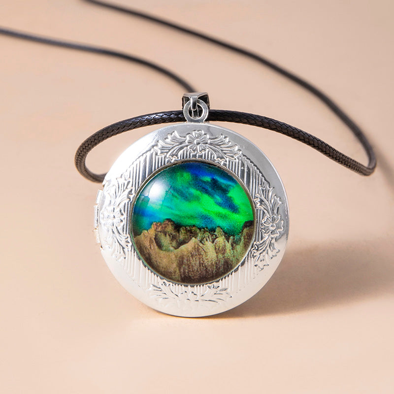 Photo locket worn