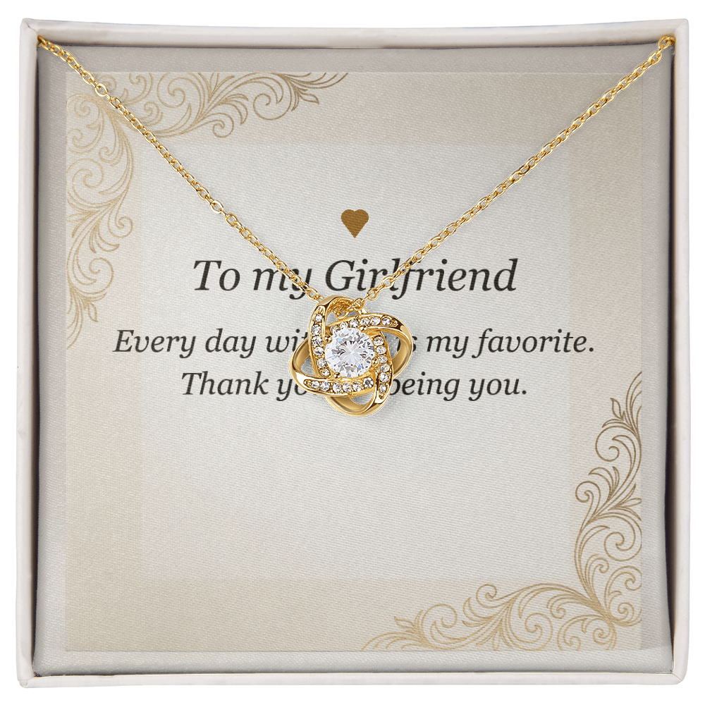 Love Knot Necklace - Gift for Girlfriend