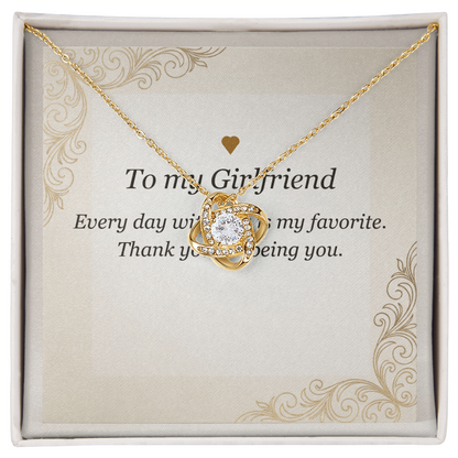 Love Knot Necklace - Gift for Girlfriend