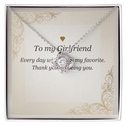 Love Knot Necklace - Gift for Girlfriend