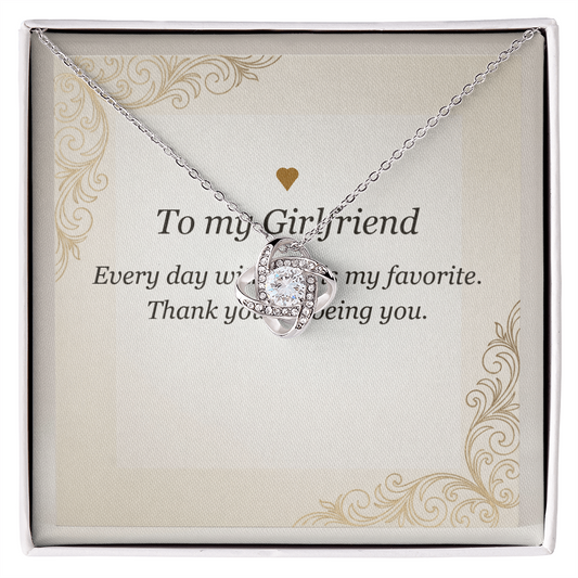 Love Knot Necklace - Gift for Girlfriend