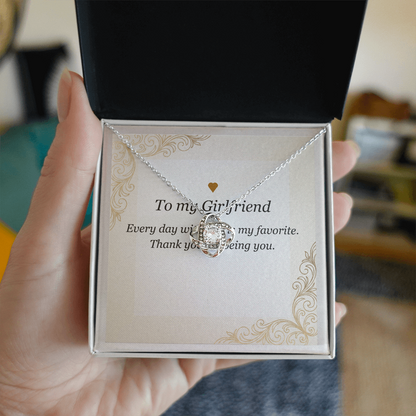 Love Knot Necklace - Gift for Girlfriend