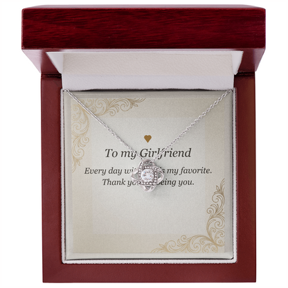 Love Knot Necklace - Gift for Girlfriend