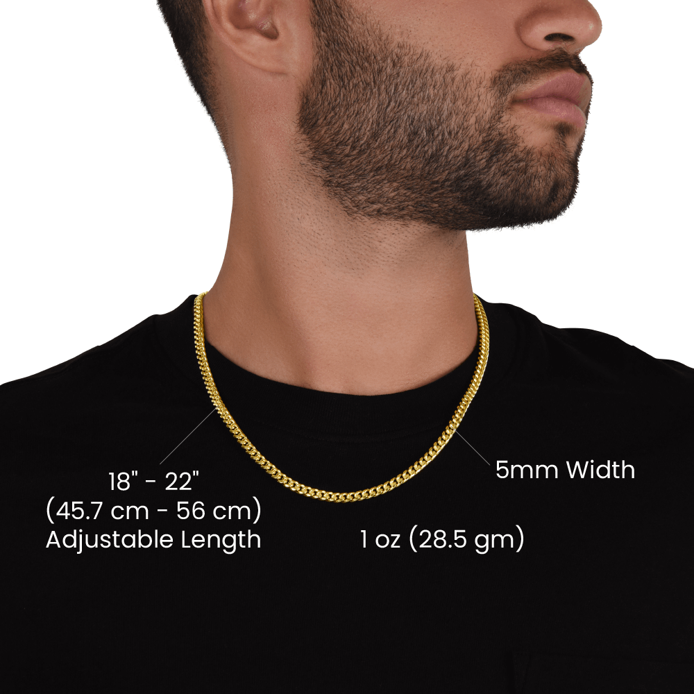 Size guide: chain length options and width | Cuban Link Chain