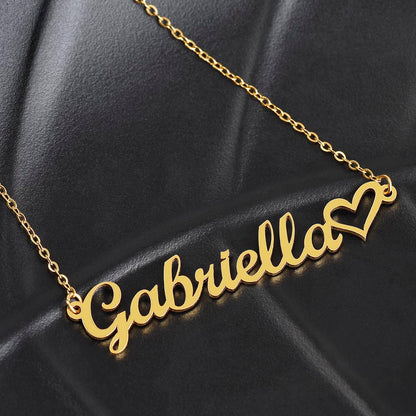 Heart Name Necklace