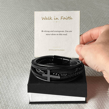 Men's Cross Bracelet
