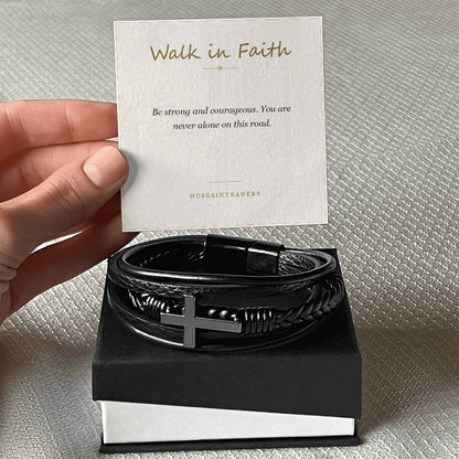 Men's Cross Bracelet