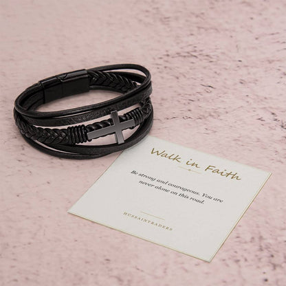 Men's Cross Bracelet