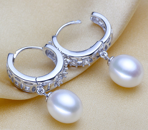 925 Silver Pearl Drop & Stud Earrings