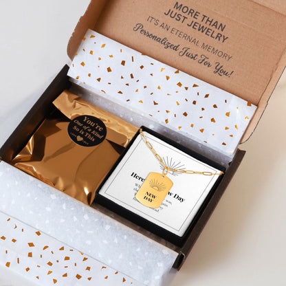 New Day necklace gift packaging