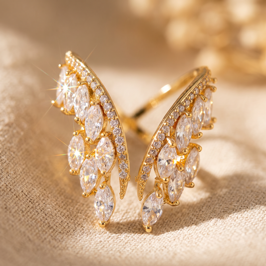 Sparkle Statement Ring — macro detail