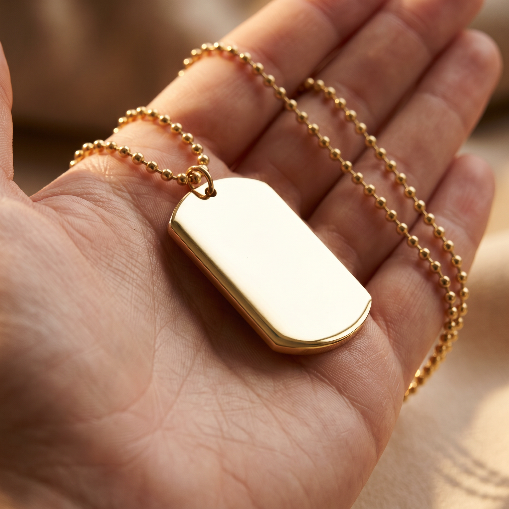 This Too Shall Pass Necklace — in palm