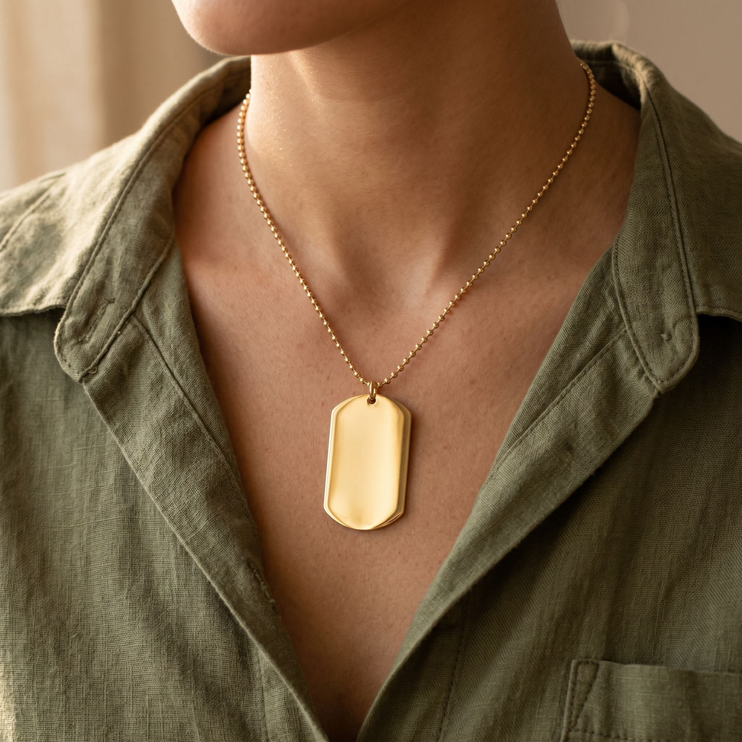 Not All Who Wander Necklace — worn